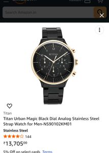 Titan Urban Magic Black Analog Watch