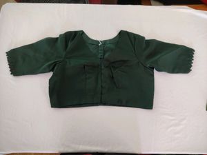 Green Sequence Saree With Blouse (Women)
