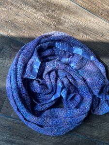 Cozy Woolen Shawl - Mauve Colour