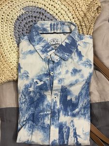 Men's Chambray Print Shirt