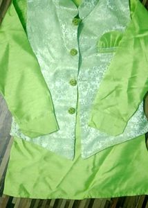 Festive Green Boys&#39; Kurta Set