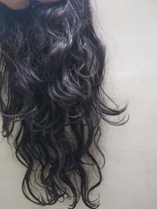 hair extentions with clipping dark brown