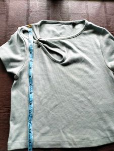 Cute Creemy Green Crop Top
