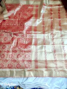 Golden Tissue Saree With Blouse
