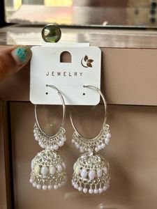 Hoop Jhumka Earrings 🌸