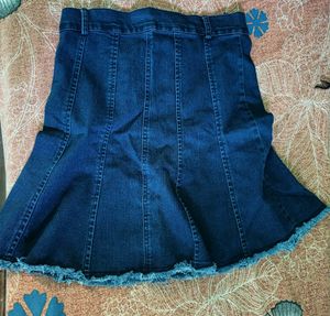 Denim Skirt Top Co-ord Set