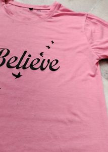 Pink Oversized Tee
