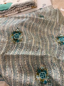 Embroidered Silk Phulakri Dupatta