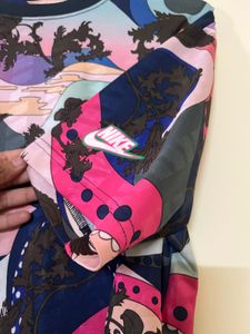 Vibrant Nike Abstract Pattern Crop Top