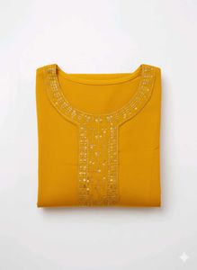 Elegant Mustard Kurta For Diwali Season