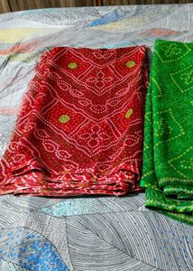Fix Rate 3 Light Weight Bandhani Sari