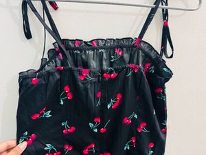 Cherry Print Mini Dress
