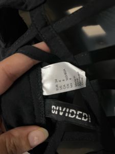 Divided Branded Black Mini Dress