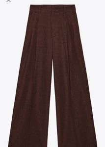 ZARA DARK BROWN FORMAL TROUSERS ***BRAND NEW****