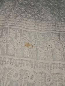 A White Chikankari Pallazo