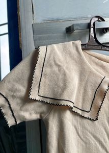 Beige Korean Style Top