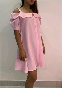 Korean Off Shoulder Dress