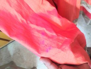 Coral Lehanga Choli Dupatta