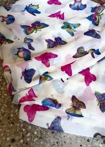 Butterfly Print Saree