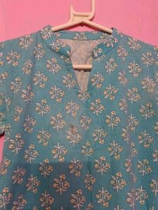 Blue Short Kurti