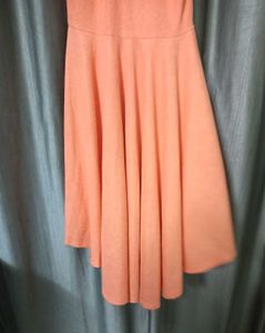 High Low Peach Dress ✨