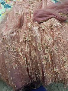 Elegant Pink Embroidered Lehenga Choli