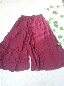 Maroon Palazzo Pants