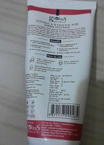 1% Salicylic and glycolic acid Face Pack