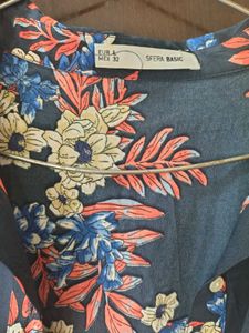 Floral Print Dress, Front Button Shrug Pattern
