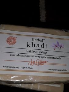 Herbal Khadi Saffron Soap