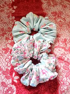 Floral Scrunchie Set Of 2