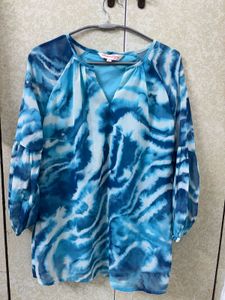 All About You Brand Blue Top/Tunic