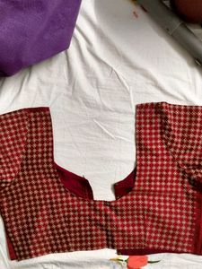 Maroon Short Sleeve Blouse