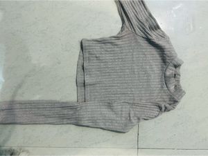 Forever 21 Mauve Mock Neck Top