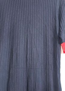 Ribbed Knit Midi Dress