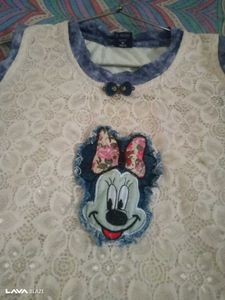 Girls Minnie Mouse Lace Dress