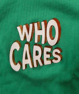 Green &#39;Who Cares&#39; Tee