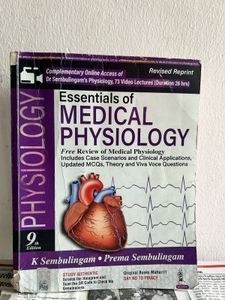 K Sembulingham Physiology Book For Medical Student