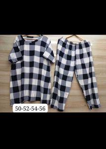 PLUS SIZE Checked Cordset