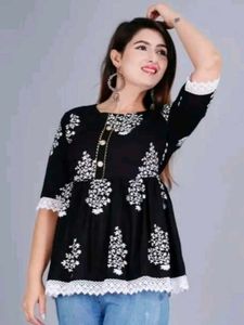Short Kurti Type Peplum Top