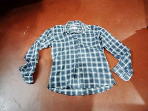 Blue Plaid Shirt