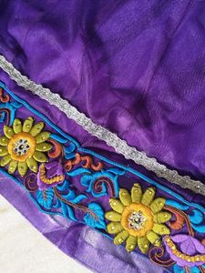 Purple Embroidered Salwar Kameez