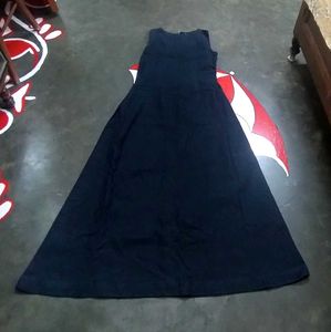 Sleeveless Denim Gown/Dress