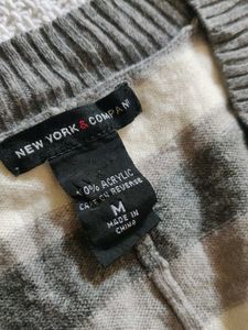 Striped V-Neck Sweater Top