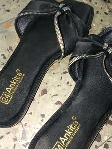 Black Bow Detail Flats size - 6 to 7