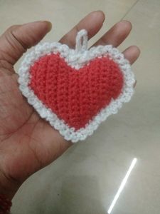 Crochet Heart Bagcharms