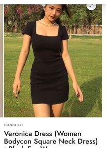 Black Veronica Dress (bodycon Fit) Size Xs