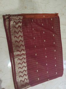 Elegant Maroon Saree