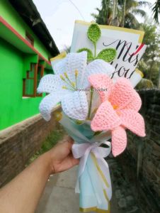 Crochet  lilyyFlower Bouquet❄️✨