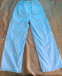 Light Wash Cargo Pants for women